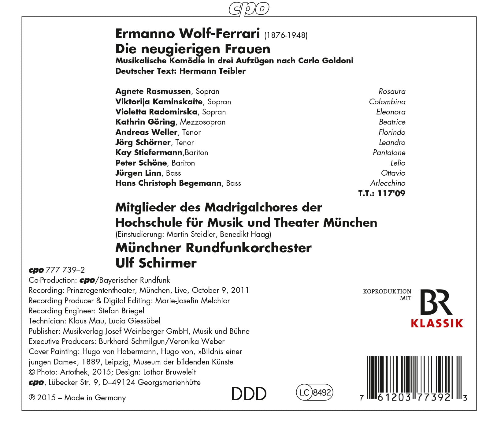 Wolf-Ferrari / Rasmussen / Munich Radio Orchestra - Die Neugierigen Frauen - Music & Performance - CD