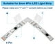 thumbnail image 4 of Uxcell Paquete de 10 conectores en L de 4 pines de 8 mm para luces LED RGB de tira, para luces de tira 5050 2835, iluminación DIY [Blanco], 4 of 6