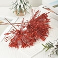 thumbnail image 2 of Gold Dusted Christmas Branches Tinsel Picks for Tree Decorating Holiday Bouquets Centerpiece Arrangements Glitter(Red), 2 of 6