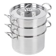 thumbnail image 3 of 3??Layer Stainless Steel Food Steamer Soup Steam Pot Cooker Kitchen Accessory Cookware, 3 of 8