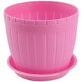thumbnail image 1 of Maceta para plantas, hogar, jardín, cilindro de plástico, soporte para plantar verduras, color rosa, 1 of 4