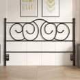 thumbnail image 2 of VECELO Metal Headboard Queen Size, Victorian Style Steel Headboard for Bedroom, Easy Assembly, Black, 2 of 6