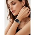 thumbnail image 4 of Wearlizer Slim Stainless Steel Watch Band Compatible with Apple Watch Bands 38/40/41/42/44/45/46/49mm Women Thin Link Bracelet Adjustable Strap for Series 11/10/9/8/7/6/5/4/3/SE/Ultra, 4 of 6