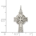 thumbnail image 2 of 925 Sterling Silver Antiqued Small Celtic Cross Shaped Pendant, 2 of 2