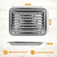 thumbnail image 2 of PLASTICPRO Aluminum Foil Grill Pans 9” x 13” Disposable Aluminum Foil Pans, 10-Pack, 2 of 7