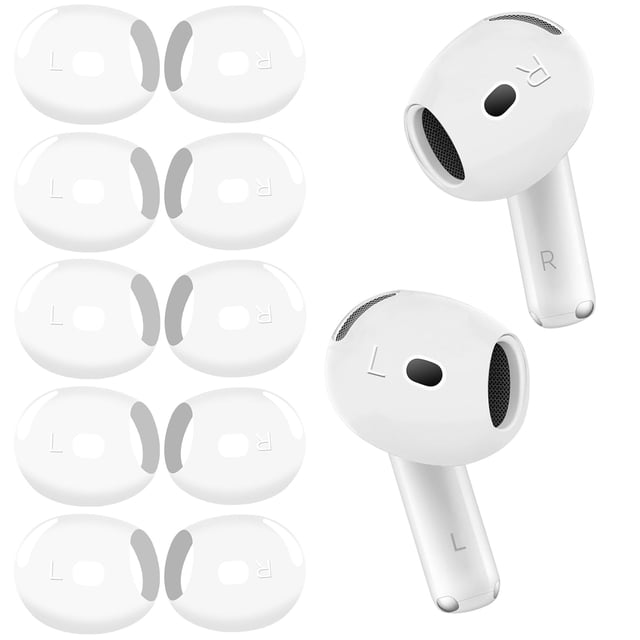 Almohadillas YSIUENG de silicona ultrafinas para AirPods 4 (5 pares)