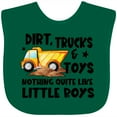 thumbnail image 3 of Inktastic Dirt Trucks and Toys Nothing Quite Like Little Boys Boys Baby Bib, 3 of 4