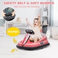 thumbnail image 3 of Sakiyr 6V Bumper Car Ride on Toys, Battery Powered with Music and Lights, 360 Degree Spin Kids Bumper Car for 1.5-6 Ages, Pink, 3 of 7