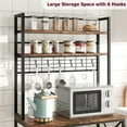 thumbnail image 5 of M optimized Kitchen Bakers Rack, Microwave Oven Stand with Storage, 5-Tier Industrial Coffee Bar Station, 5 of 9