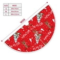 thumbnail image 3 of Rocae Christmas Deer 1 for Christmas Tree Skirt with Pom Pom Trim for Holiday Party for Holiday Home Decor Indoor Outdoor-30", 3 of 7