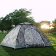 thumbnail image 2 of 3–4 Person Waterproof Camping Tent, 4-Season Outdoor Hiking Tent, Large Family Camo Dome Tent (78"L x 78"W x 51"H), 2 of 7