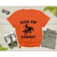 thumbnail image 2 of Cowboy Horse Rider Shirt Animal Gifts For Men Women Girls Kids Boy Tshirt Cowgirl Western Rodeo Shirt Vintage Wild West Texas Cowboy Tshirt, 2 of 7