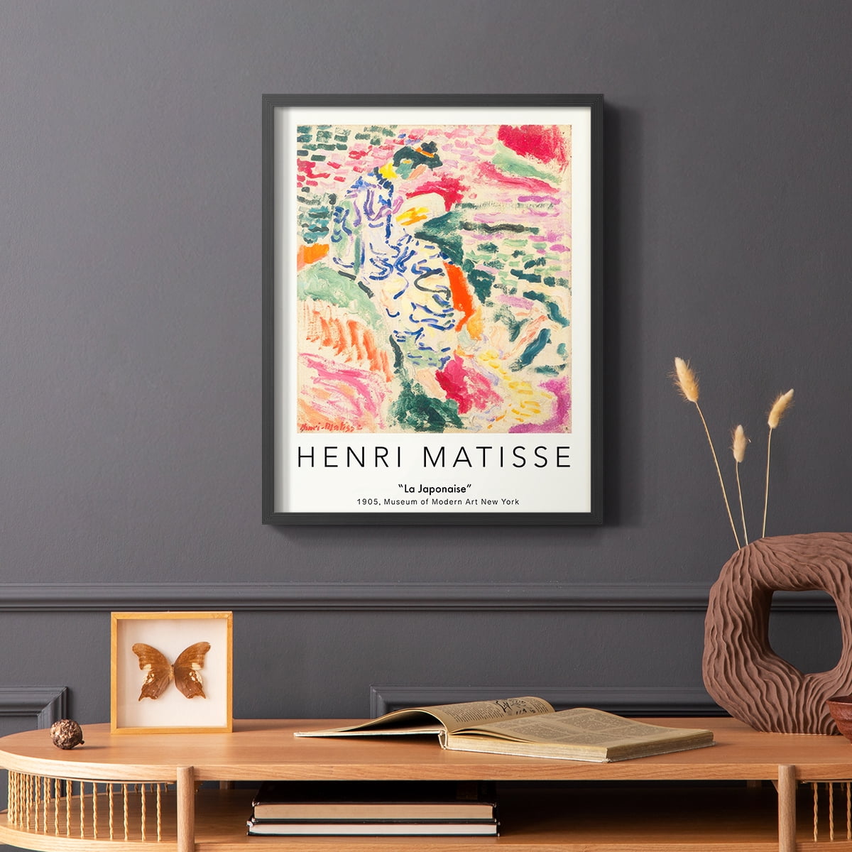 Matisse CLXXXI Framed Print in Black Solid Wood 8 x 10 Framed Print