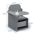 thumbnail image 4 of Delta Children Classic Chair Desk With Storage Bin, Grey, 4 of 9