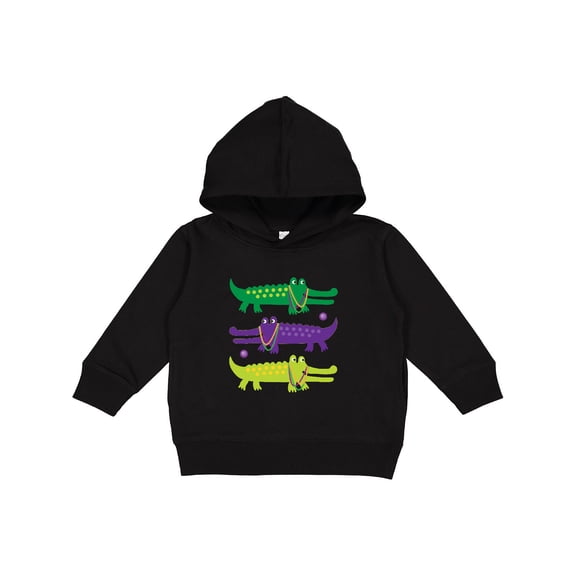 Inktastic Mardi Gras Holiday Alligators Toddler Hoodie