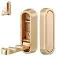 thumbnail image 1 of Ganchos de pared plegables Growalleter Gold para baño o cocina, 1 of 7