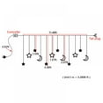 thumbnail image 2 of 138Leds Curtain String Lights , 11.5ft Star Moon Curtain Lights -Ramadan Decorations Light -Curtain Home Festival Decoration, 2 of 6