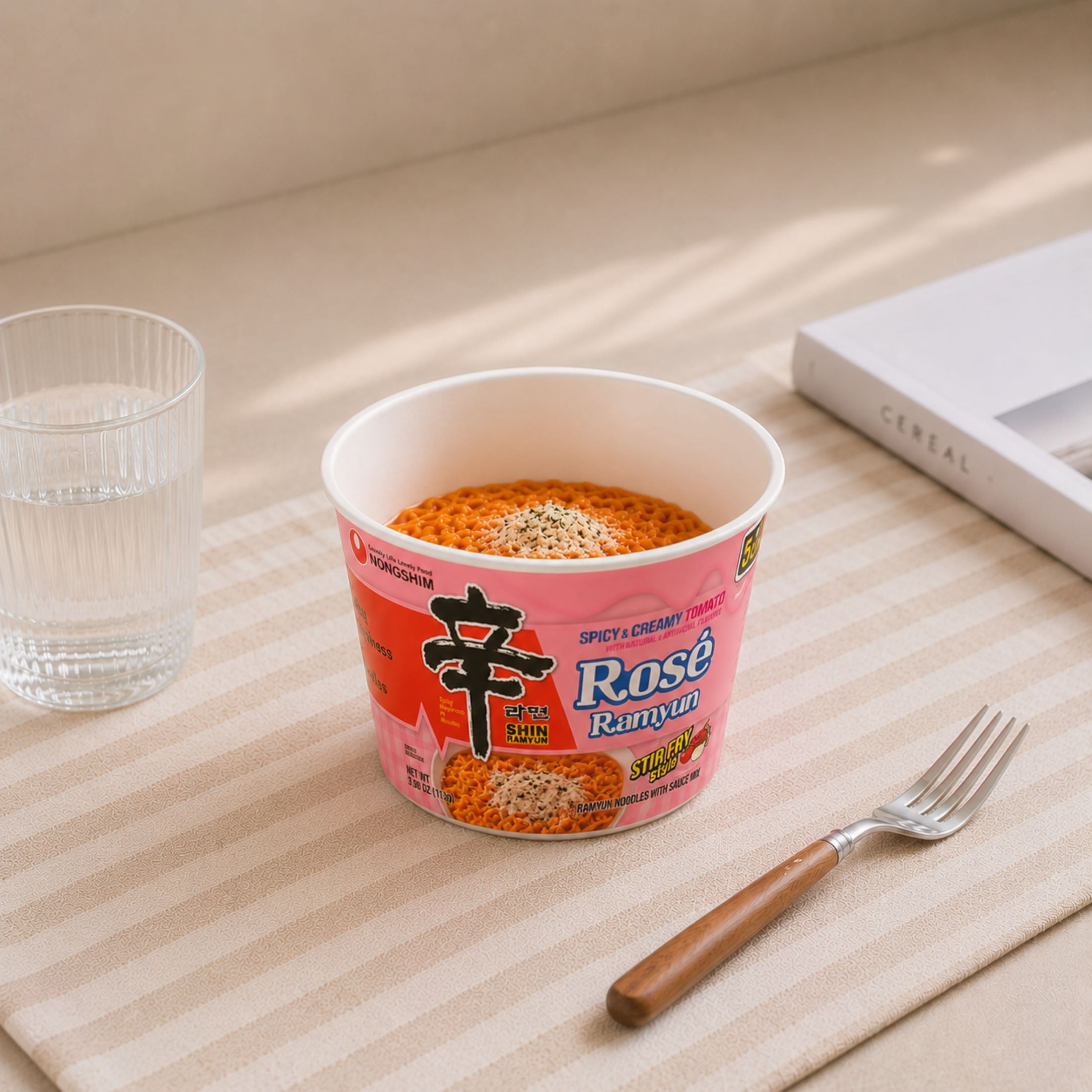Nongshim Shin Rose, Big Bowl, 3.98 oz (113g), pack of 1