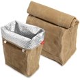thumbnail image 1 of Waxy Canvas Lunch Bag Waterproof Heat Preservation and Easy Cleaning Reusable Environmental Protection Lunch Bag, 1 of 6