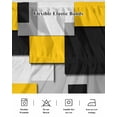thumbnail image 5 of Yellow Grey Black Geometric Wrap Around Bed Skirts for California King Bed 16" Drop,Bed Skirt with Adjustable Elastic Belt Dust Ruffle Bed Valance for Bedroom Modern Abstract Art Bed Frame Cover, 5 of 7