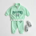 thumbnail image 2 of Futezty Toddler Boys Girls Clothes Fall Winter Outfit Sets, Kids Outfits Sets Long Sleeve Crew Neck Letter Embroidery Elastic Waist 1T 2T 3T 4T 5T 6T 2Pcs Set Everyday, 2 of 5