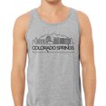 thumbnail image 2 of Skyline Colorado Springs Tank Top Unisex Small Grey, 2 of 5