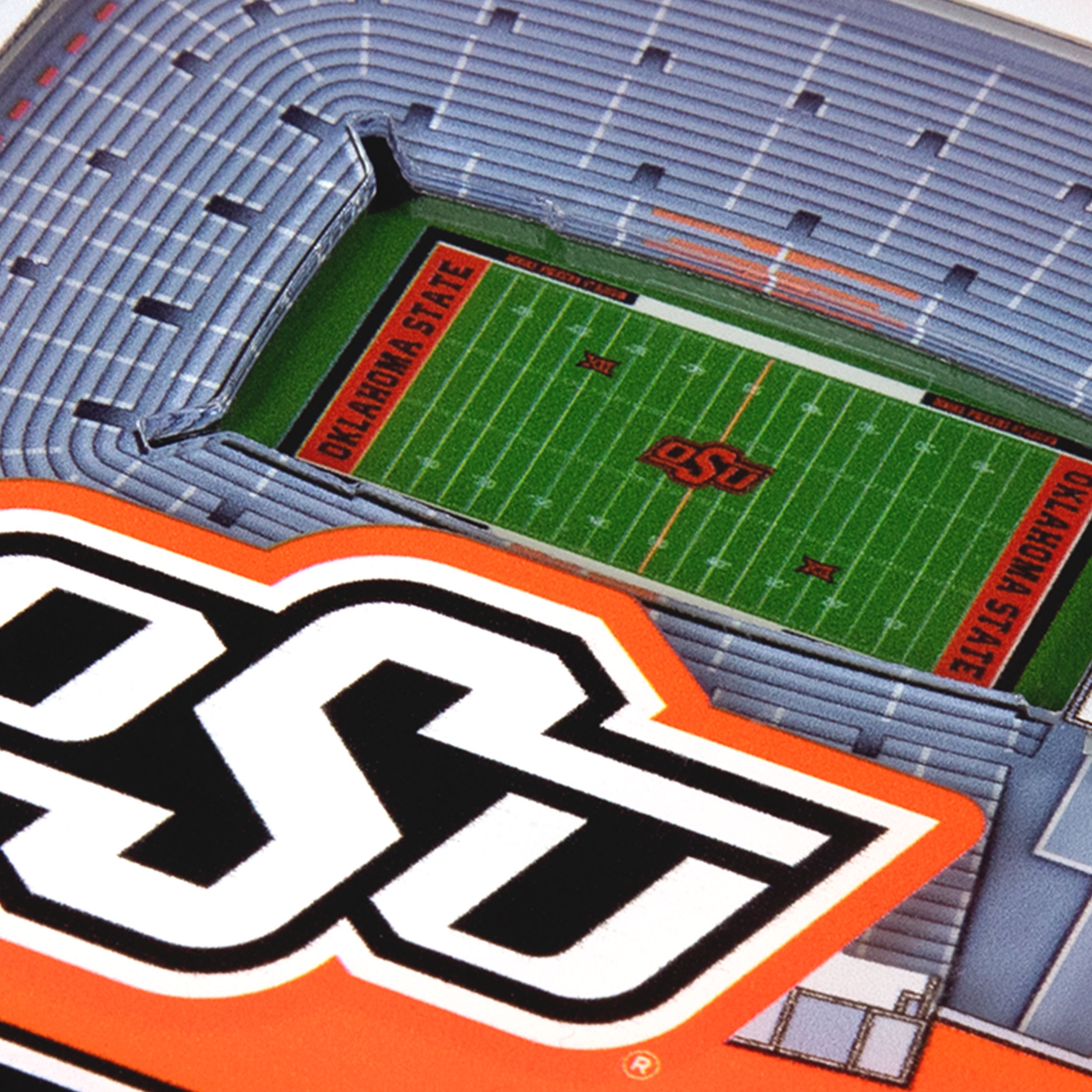 YouTheFan NCAA Oklahoma State Cowboys Stadiumview Cribbage