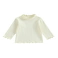 thumbnail image 1 of Toddler Baby Girls Casual Basic Shirts Long Sleeve Fall Tees Tops Clothes, 1 of 7