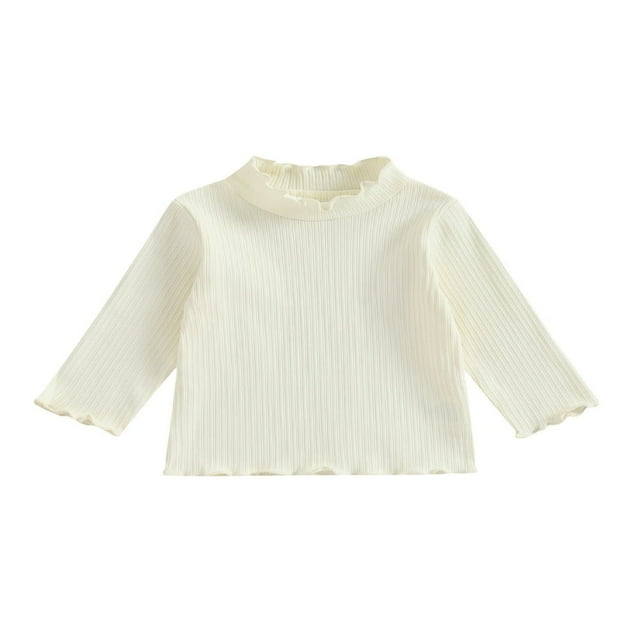 Toddler Baby Girls Casual Basic Shirts Long Sleeve Fall Tees Tops Clothes