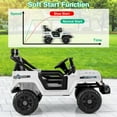 thumbnail image 7 of Infans 12V Kids Ride on Truck Car w/Remote Control, Threaded Wheels 3 Speeds LED Lights, 7 of 7