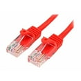 thumbnail image 1 of StarTech.com 25 Pieds Câble Patch RJ45 Sans Accroc Cat5e Rouge UTP 25 Pieds - Cordon Patch - Câble Patch Ethernet - RJ45 Mâle à Mâle Cat 5e (45PATCH25RD) - Câble Patch - RJ-45 (m) à RJ-45 (m) - 25 Pieds - UTP - Cat 5e - Snagless - Rouge, 1 of 2