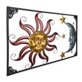 thumbnail image 2 of Zeckos Tri-Tone Metal Celestial Sun Moon and Stars Wall Art 30 inch, 2 of 7