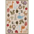 thumbnail image 1 of Momeni Lil Mo Whimsy 4' X 6' Contemporary Hand Tufted Rug in Ivory, 1 of 3