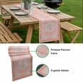 thumbnail image 5 of Pink Boho Table Runner - 120 Inch Long, Kitchen Dining Table Runner Dresser Scarves, Vintage Abstract Tribal Decorative Oriental Farmhouse Decor for Coffee Tables Wedding Party Banquet, 5 of 8