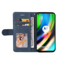 thumbnail image 2 of Case for Motorola Moto G9 Plus Leather Wallet Book Flip Folio Stand View Cover - Blue, 2 of 5