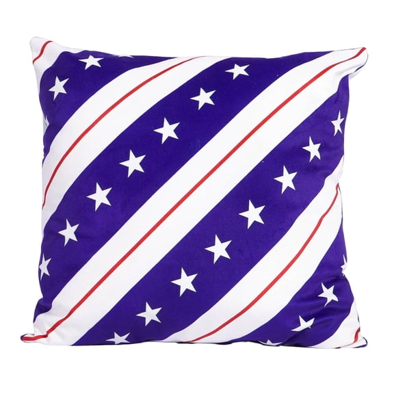 Independence Day Pillow Home Cushion Seat Cushion Flag Pillow With Core Striped Design For Patriotic Home Decor Living Room Bedroom Office Chair Sofa Couch Accent Throw Pillow