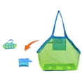 thumbnail image 3 of PULMCheerger Mesh Beach Bag,1 Pack Large Beach ToyStorage Bag Kids Sea Shell Bag Beach Toys Tote Bag Beach Pool Gear(Blue), 3 of 7