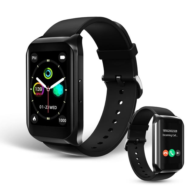 FreshFun Smartwatch 1.57in Reloj Inteligente Mujer/Hombre, Pulsera inteligente con Llamada Bluetooth Impermeable IP68, Reloj Deportivo con Monitor de Sueño/Calorías/Podómetro/Ritmo Cardíaco,2025 Nuevo