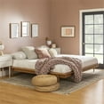 thumbnail image 2 of Pemberly Row Mid-Century Solid Wood King Platform Bed in Caramel, 2 of 5