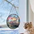 thumbnail image 4 of Customized Train Stained Glass Window Hangings, Train Colorful Glass Panel Pretty Gifts, Train Decoration for Home Garden Christmas sX2rYu, 4 of 5