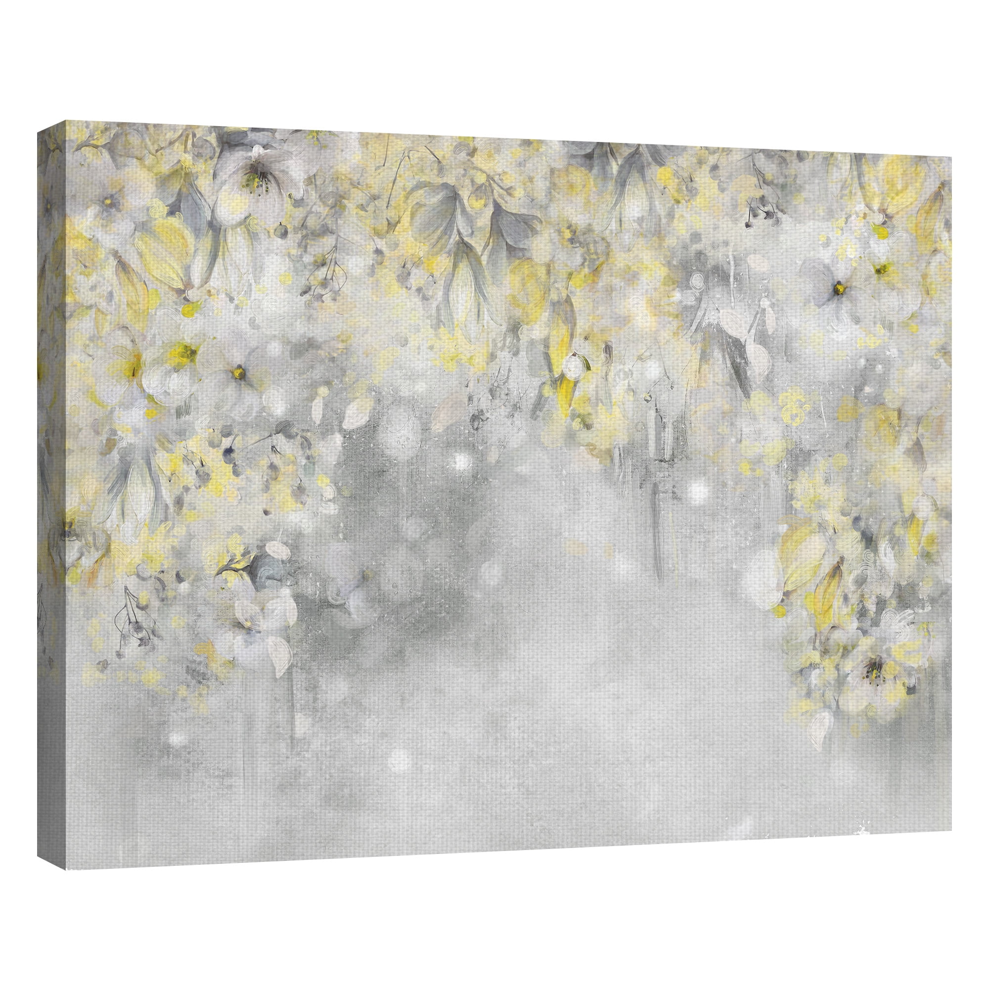 Masterpiece Art Gallery Anastasia Golden Flowers By Studio Arts Canvas Art Print 22" x 28"
