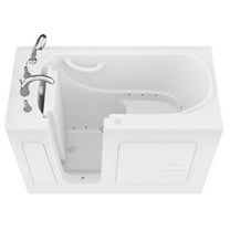 Avano B2653la Architect Series 52-3/4" Gel Coated Air Bathtub For Alcove Installations -