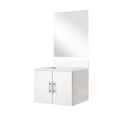 thumbnail image 3 of Elegant and Durable - 24-inch Glossy White Single Bath Vanity with Marble Top and Mirror for a Timeless Bathroom Upgrade, 3 of 3