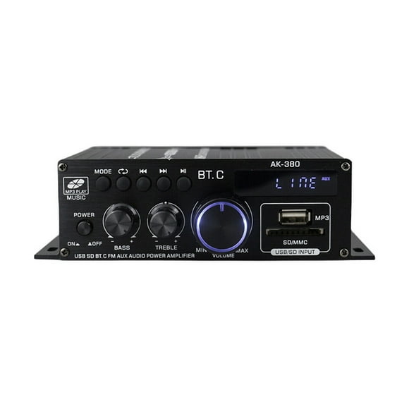 12V Hifi Power Amplifier Stereo Home Car BASS Amp Car Speaker Class D Car Home Sound Power Amp Car Amplifier ,High Sound