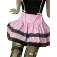 thumbnail image 2 of KOMOO Women Pleated Mini Skirt Lace Up Gothic Plaid Ruffle Short Skirts High Waist A-line Skirts, 2 of 7