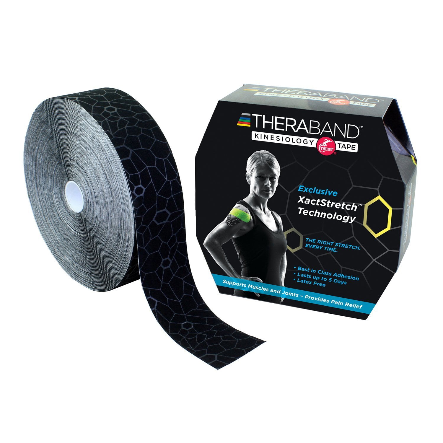 Kinesiology Tape, Waterproof Physio Tape for Pain Relief & Muscle