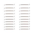 thumbnail image 2 of FRCOLOR 20 Pieces Ponytail Hooks for Hair Styling Braid Coffee Color Polyester Material, 2 of 5