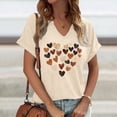 thumbnail image 2 of Shadoumai Valentines Shirts for Women Plus Size Cute 3/4 Sleeve Funny Graphic Tee Shirt Heart Shaped Fashion Casual Clothes Tops, 2 of 4
