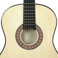 thumbnail image 3 of ZenStyle 38" Beginners Acoustic Guitar with Case, Strap, Tuner and Pick for Starter, Natural, 3 of 12