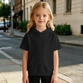 thumbnail image 6 of Angala Big Boys Hoodie Short Sleeve Fall Sweatshirt School Daily Wear Boys Casual Athletic Top, 6 of 6